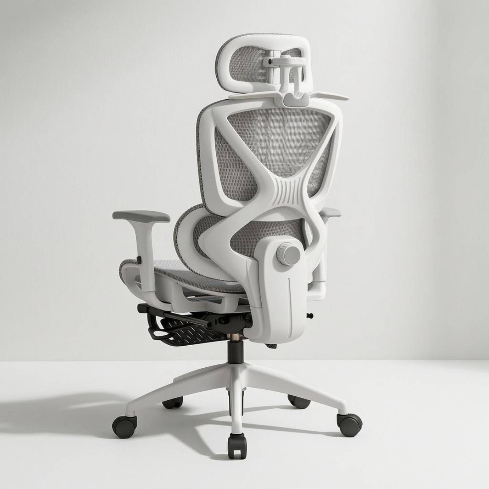 Work Office Furniture - Reclining Backrest Ergonomic Mesh Chair High