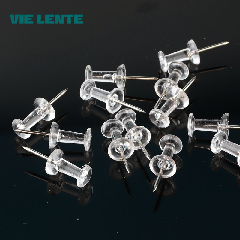 50/100Pcs Push Pins Transparen - Office Furniture Online 评论和价格