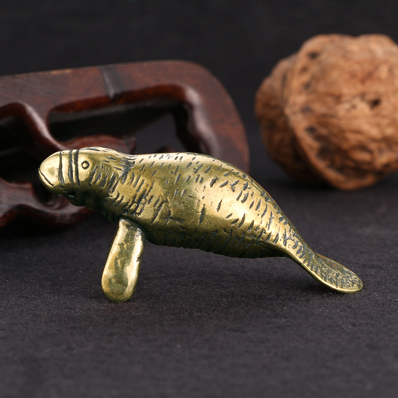 Brass Florida Manatee Decorati - Office Furniture Equipment 评论和价格