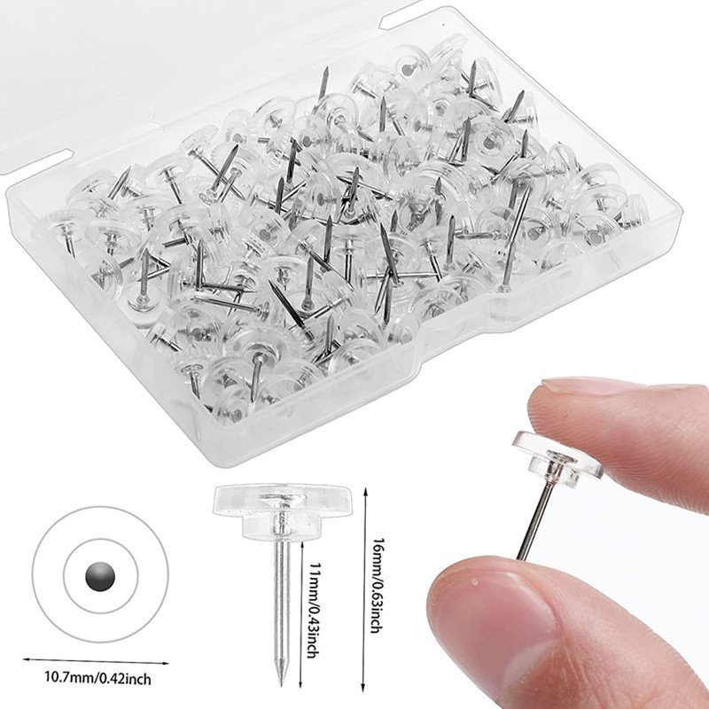 50pcs/box Plastic Clear Push P - Office Furniture Online 评论和价格