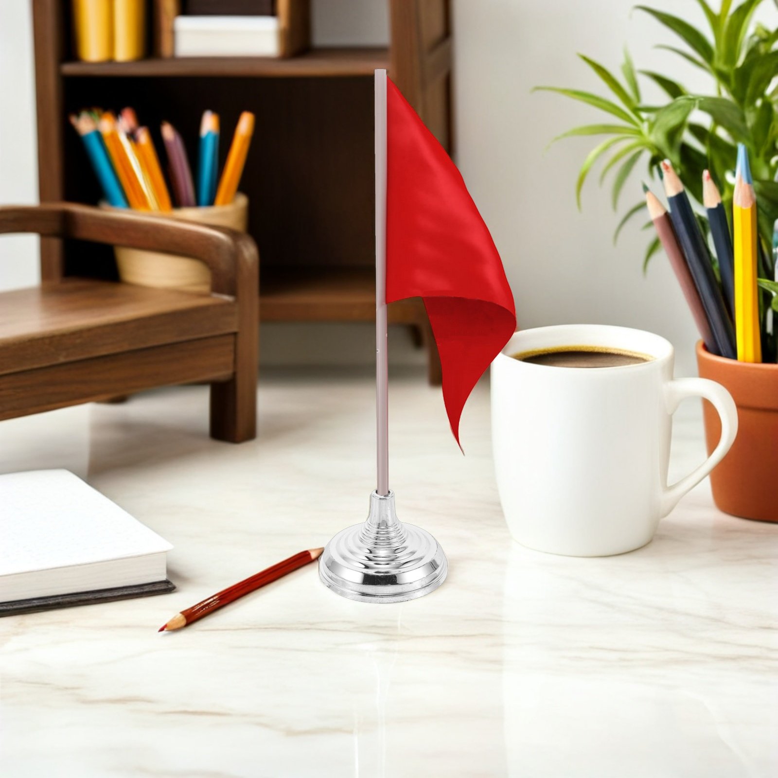 12Pcs Silver Mini Desk Flag St - Office Furniture Installation 评论和价格