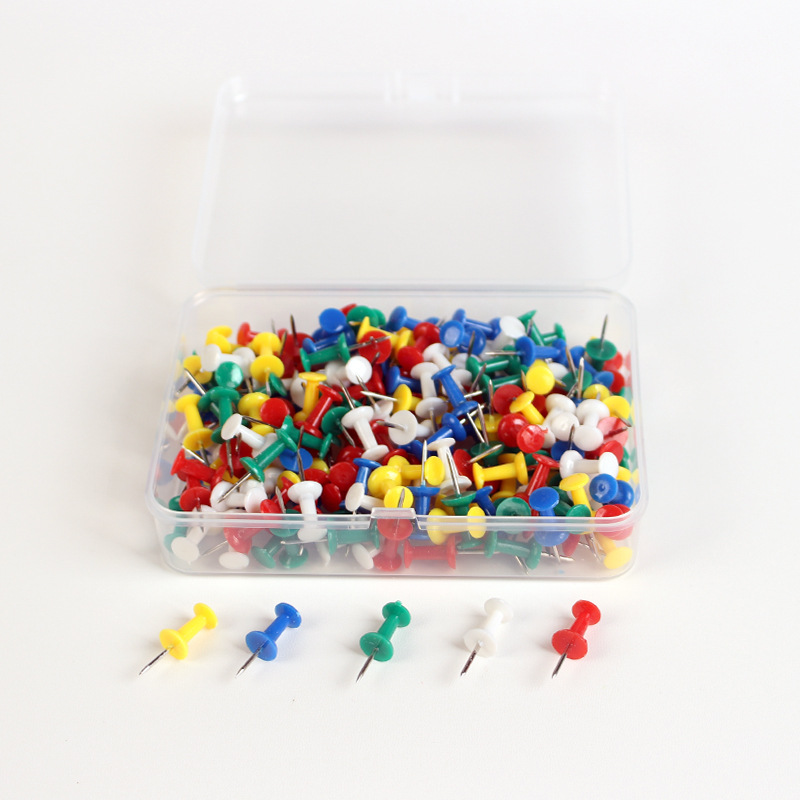 50PCS Push Pins Clear Multicol - Office Furniture Online 评论和价格