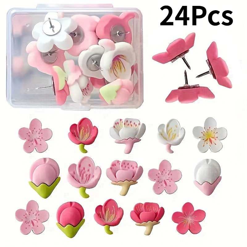 24Pcs/set Push Pins Home Decor - Office Furniture Online 评论和价格