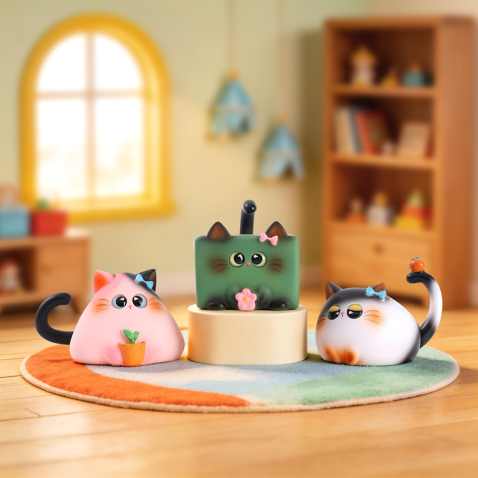 Blind Box Cat Figurine Resin C - Office Furniture Installation 评论和价格