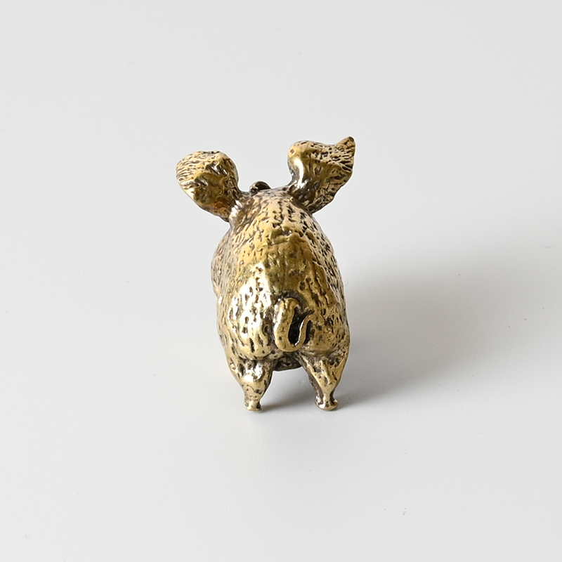 Vintage Brass Pig Small Orname - Office Furniture Equipment 评论和价格