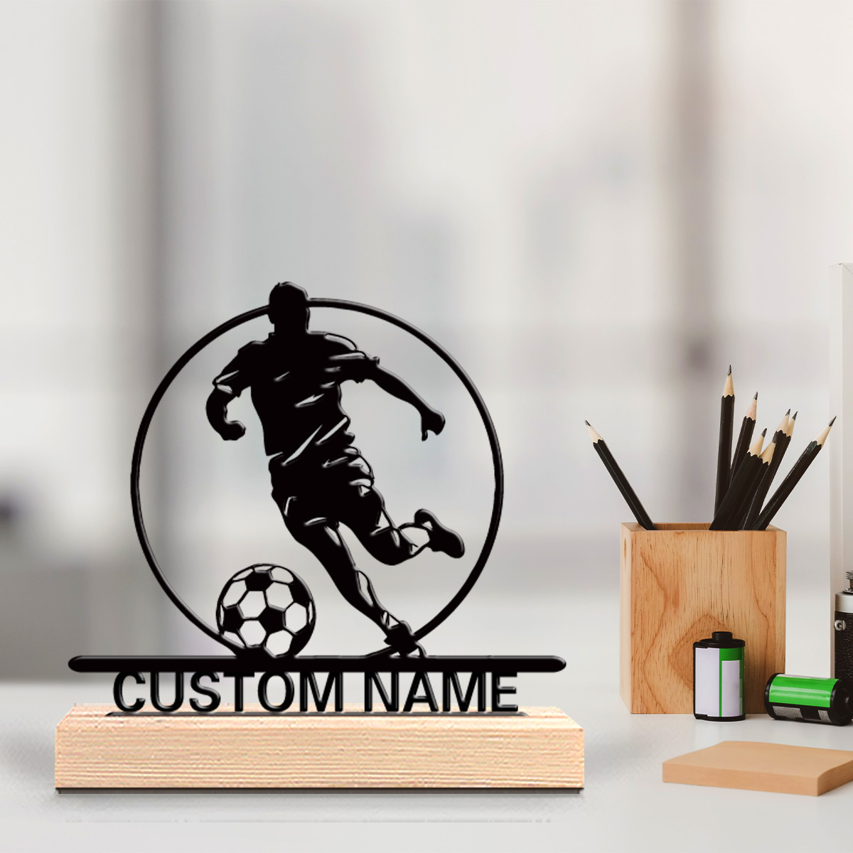Custom Soccer Player Metal Sta - Office Furniture Installation 评论和价格
