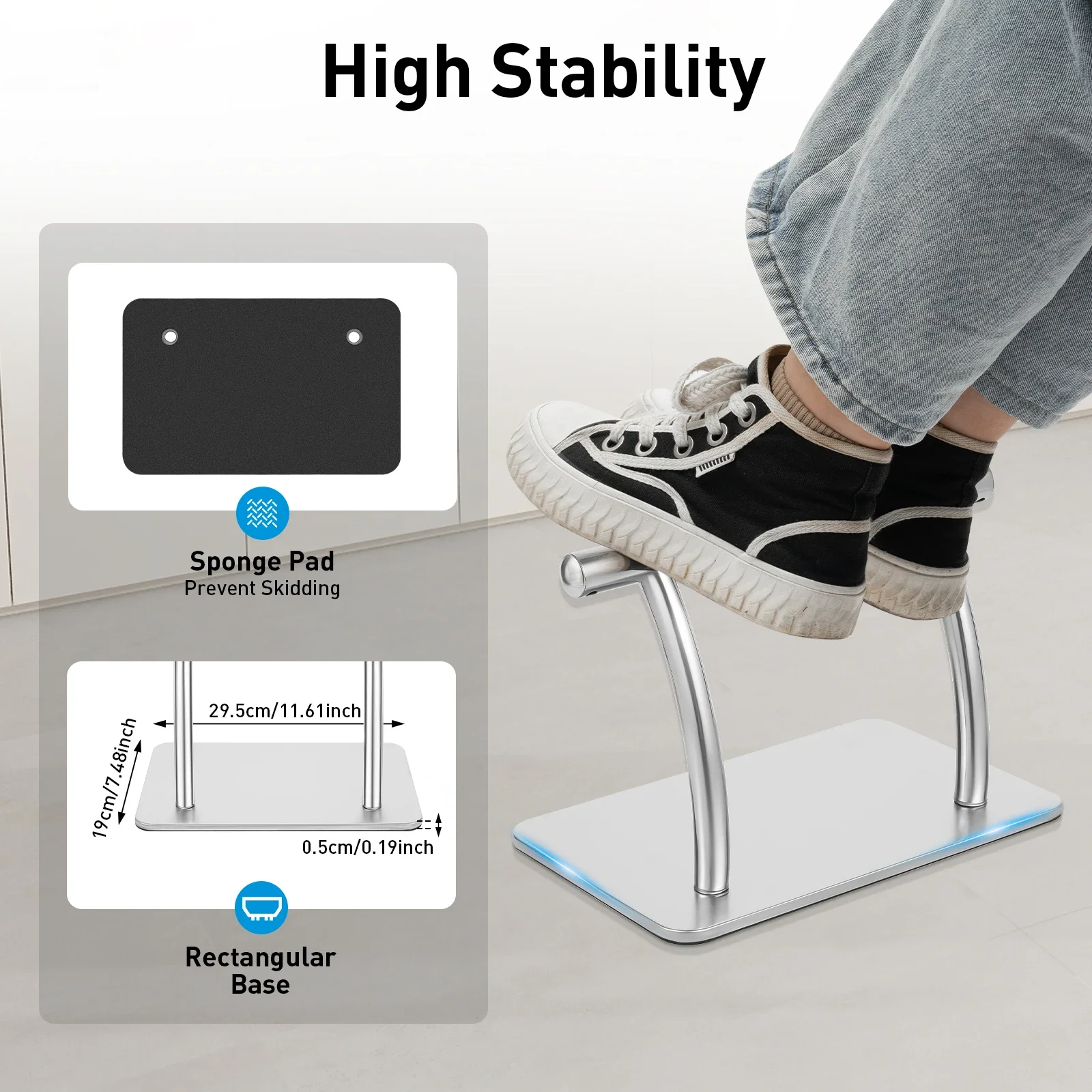 Stainless Steel Foot Rest for  - Work Office Furniture 评论和价格